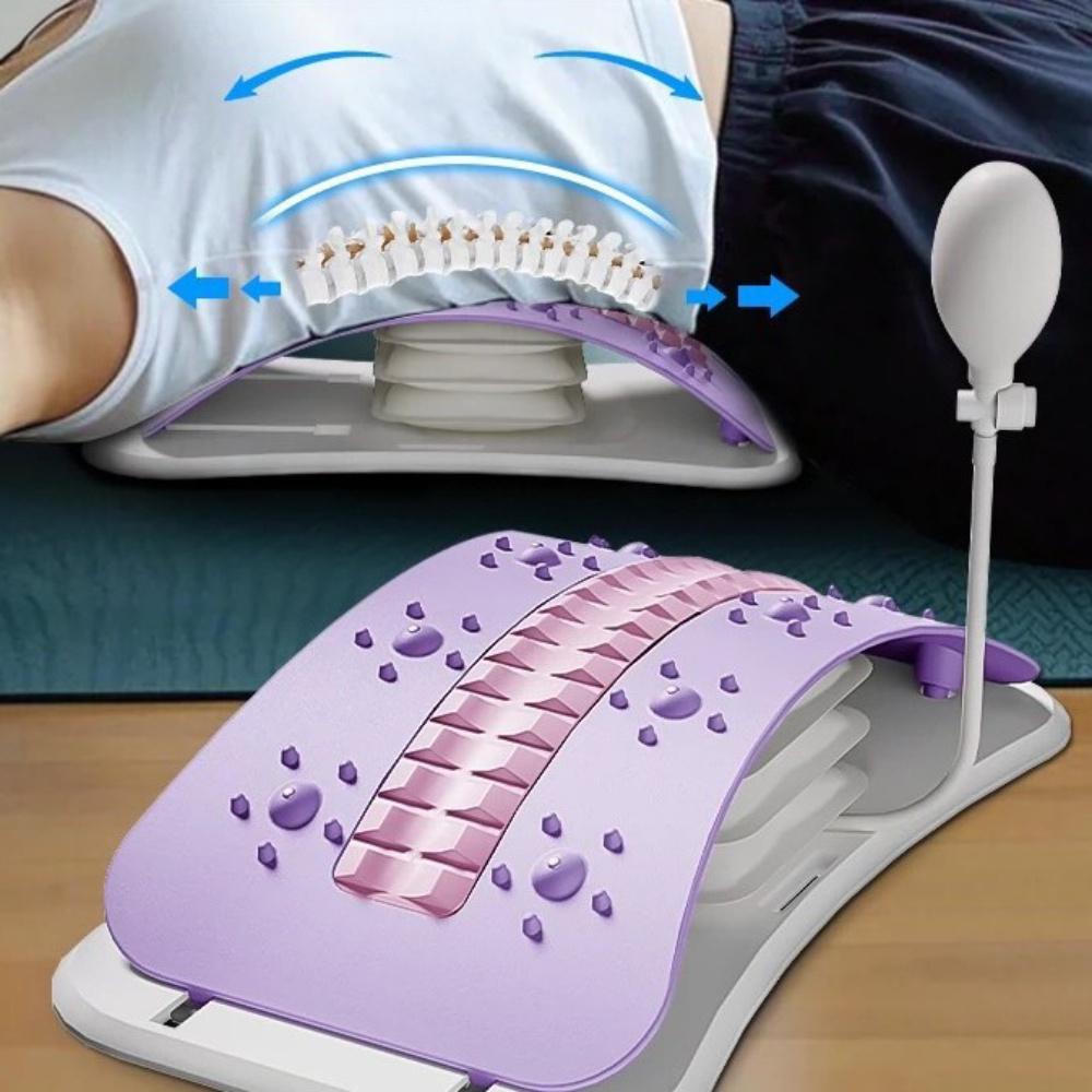 Airbag Back Stretcher Device Spine Correction Support Adjustable Lumbar Cervical Muscle Relax Waist Neck Back Massager Traction