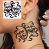 1 Sheet Graffiti Anchor Compass Temporary Tattoos For Adults Hands Necks Ankle, Fake Tattoo Stickers Waterproof Realistic Tatoos