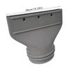 Air Conditioning Exhaust Pipe Flat Vent Hose Connector for Mobile Air Conditioning Units Heat Resistant ABS Texture