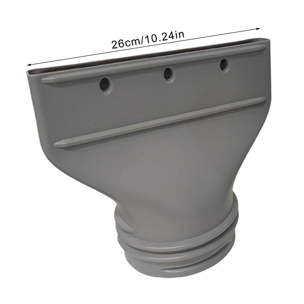 Air Conditioning Exhaust Pipe Flat Vent Hose Connector for Mobile Air Conditioning Units Heat Resistant ABS Texture