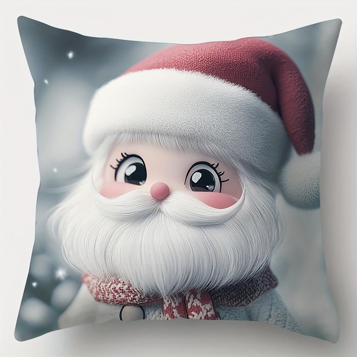 

Home Decor Cute Christmas Animated Creatures Pillow Covers Pattern Cushion Cover Suitable For Sofa Bedroom Car Pillow Cover 40x40cm
