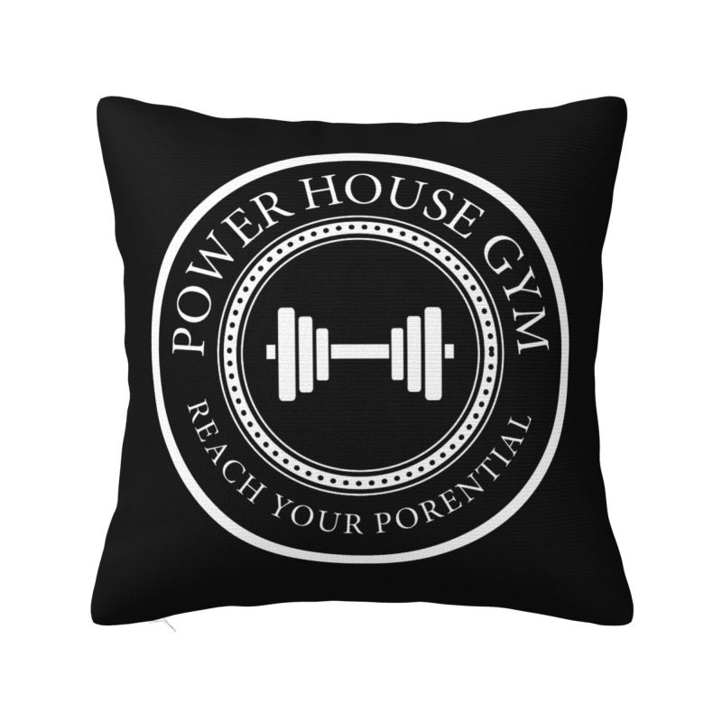 Bodybuilding Gym Throw Pillow Case cm Sofa Fitness Muscle Cushion Cover Soft Polyester Pillowcase Doublesided Printing