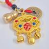 Good Luck Charm Lock Keychain Warding Off Evil Spirits Fortune Bag Key Holder