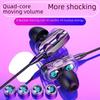 Dual Dynamic Coil In-Ear Headphones with Wired Control, Dual Speakers, and Smartphone Compatibility