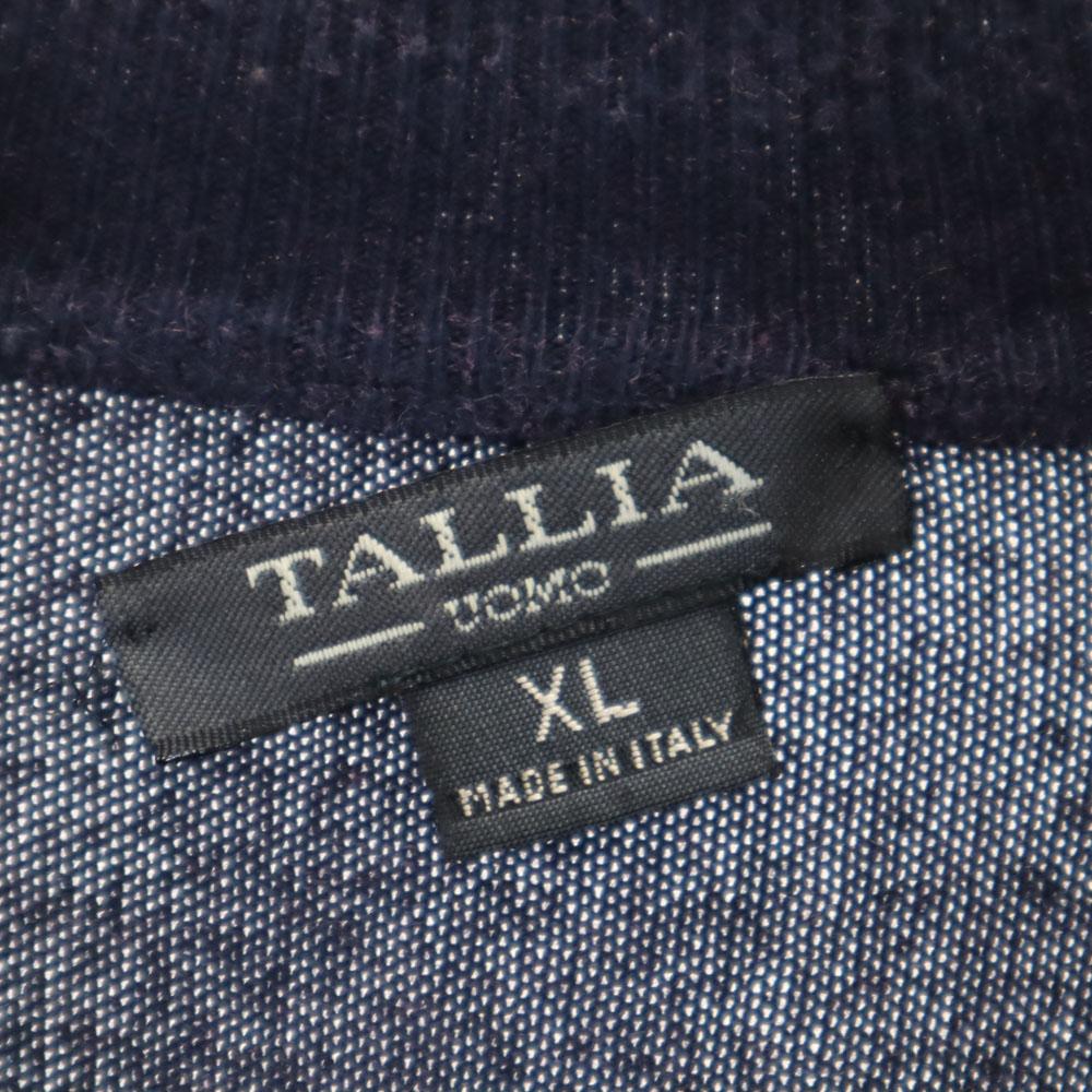 TALLIA UOMO 90s Made In Italy Old Long Sleeve Sweater XL Navy Knit Men's Used