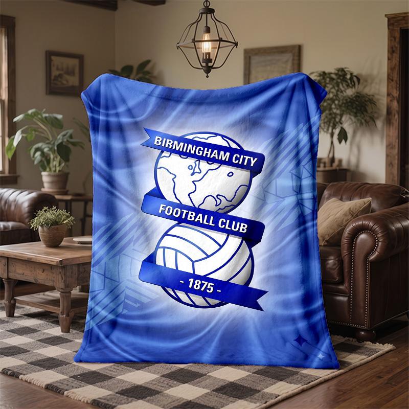 Coperta in Pile a Tema Birmingham City Morbida e Accogliente Coperta in Peluche per Camera da Letto Divano Viaggio