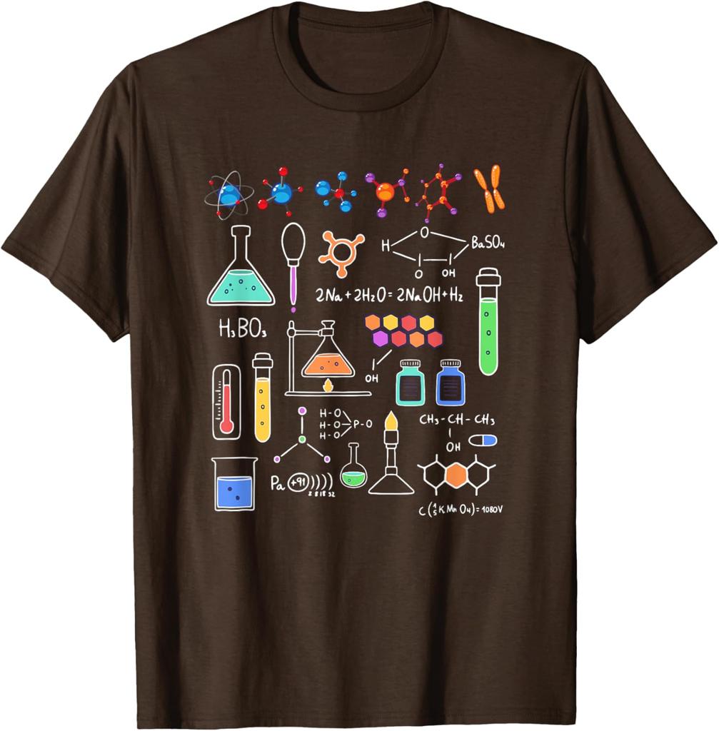 Chemistry Science Teacher Lab Graphic Tee Men Casual Cotton Round Neck T-Shirt Trip
