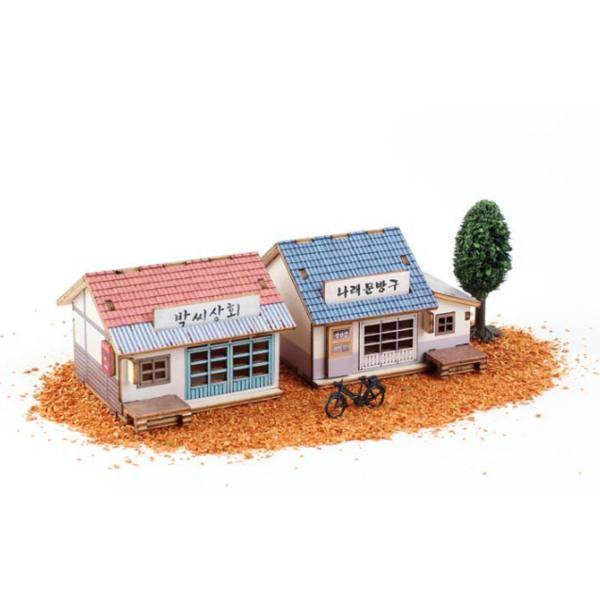 V té době Mini Park Sanghoe + Narae Munbanggu Wood Assembly Kit korea 3D Puzzle