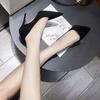 Soft-soled high-heeled shoes are new in the year, not tired of big feet, new products in winter, thin family, pointed black single shoes, suede