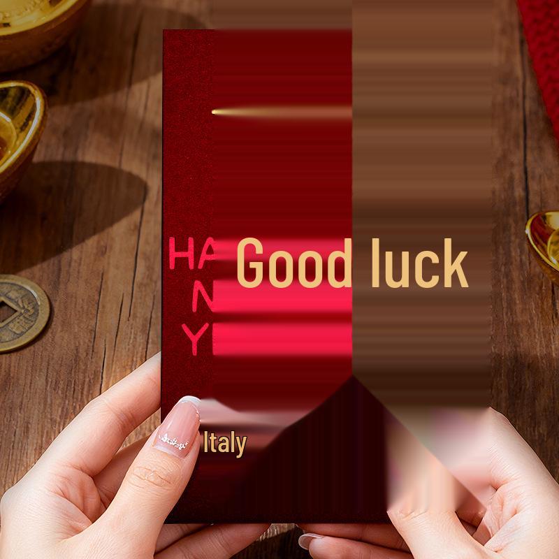 Luxurious Creative New Year Lucky Money Red Envelopes with Hot Stamping