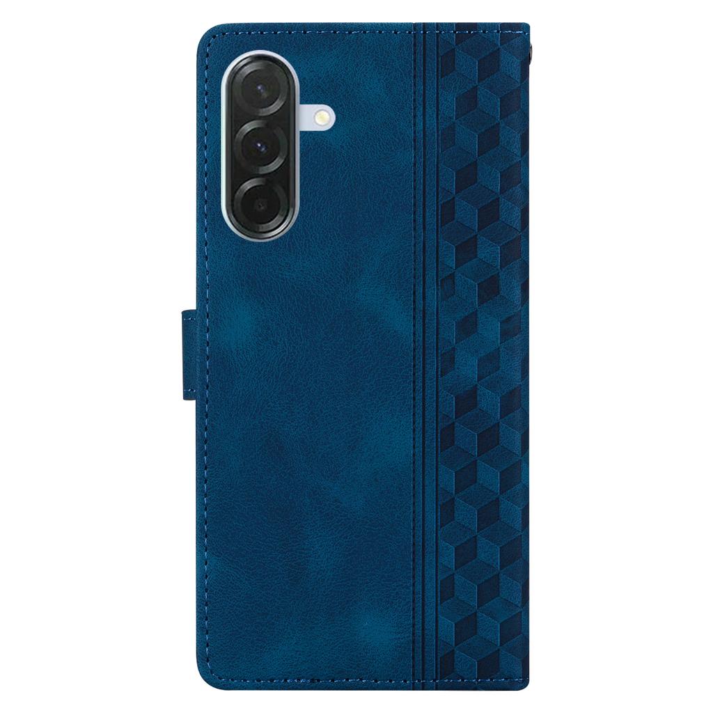 For Samsung Galaxy A56 5G/A36 5G Leather Case Imprinted Checkered Pattern Wallet Stand Flip Phone Cover