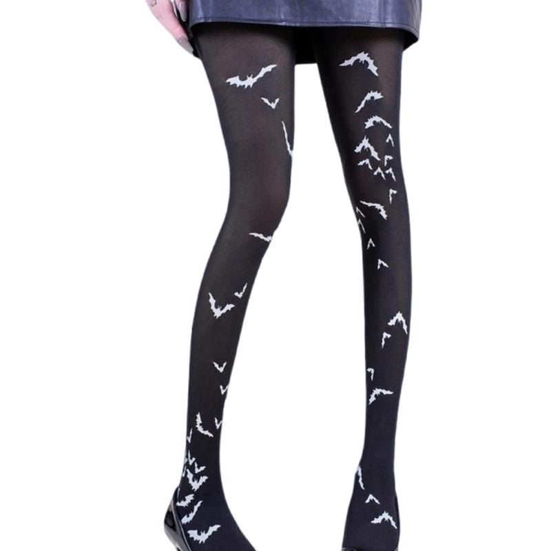 Halloween Costume Party Hosiery Practical Women's Scary Dance Tights Celebration Pantyhose Stretchy Leggings