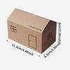WTEMPO Small House Shaped Paper Gift Boxes Foldable DIY Party Decor Favor Treat Boxes Business Shopping Mall Activity Packaging Boxes