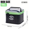 EVA Tackle Box Durable Waterproof Tackle Storage Box Carbon Fiber Pattern Contains Live Fish Bucket and Line Float Suitable for All Anglers