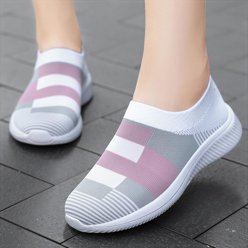 Pantofi de Damă la Modă Adidași Eleganti pentru Femei Adidași Sport Noi Zapatillas Mujer Culoare Mixtă Pantofi Vulcanizați Adidași Casual pentru Femei Mocasini de Damă
