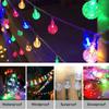 Batteriebetriebene Kristallkugel Lichterkette Wasserdichte LED Lichterkette mit 8 Modi für Outdoor Garten Baum Terrasse Party Dekoration