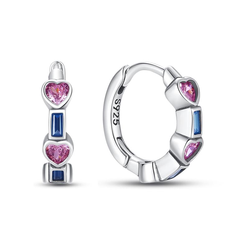 Trend Earrings 925 Silver Luminous Iridescence Zircon Unicorn Brush Earrings Jewelry Women Earrings Designer