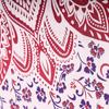 BLESS INTERNATIONAL Beautiful Indian Bohemian Psychedelic Hippie Ombre Window Curtain Panels for Bedroom, Living, Balcony (Pink Red Passion Flower)