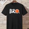 Herren Paly Basketball Junge Musterdruck 100% reine Baumwolle lässiges lockeres kurzärmeliges T-Shirt Oberbekleidung