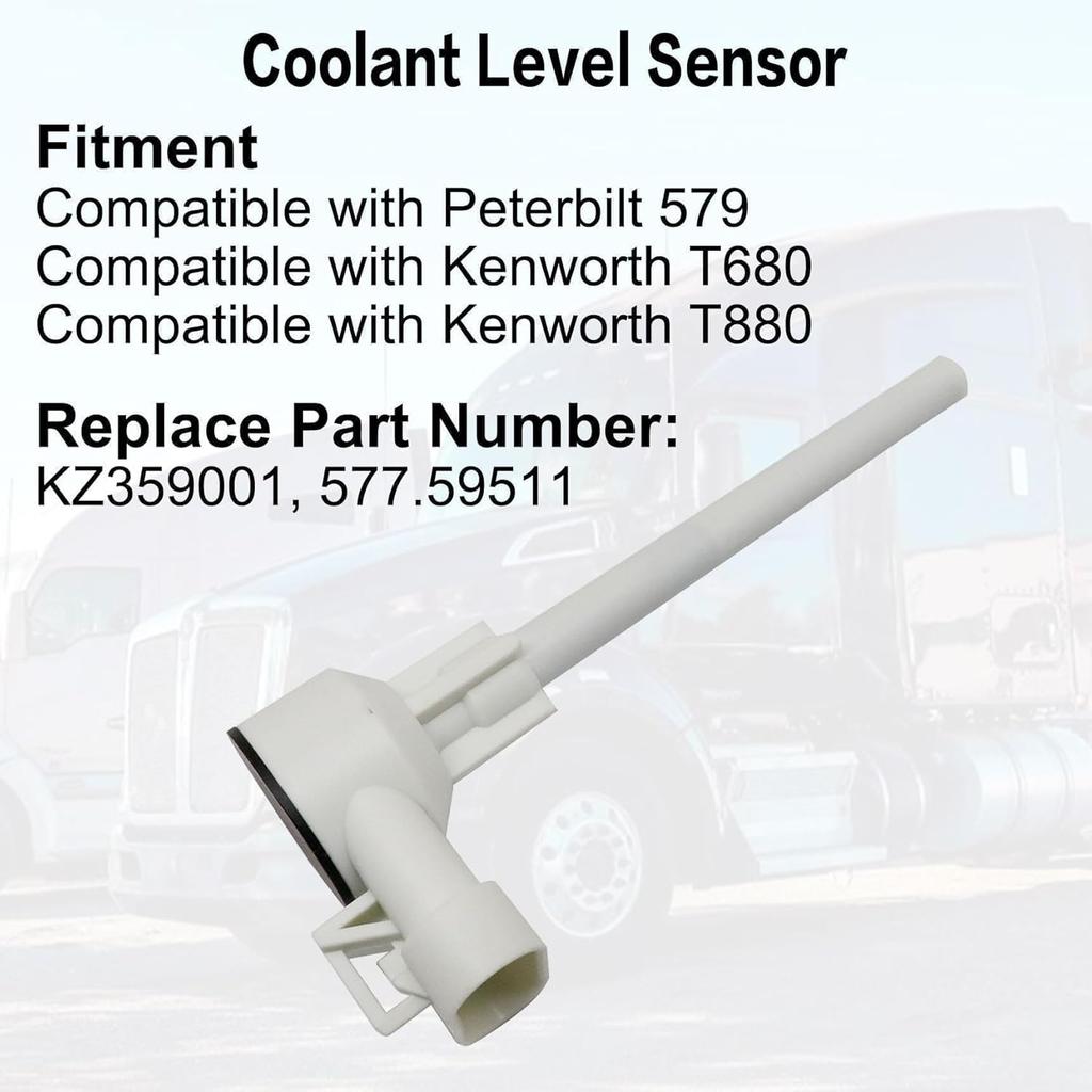 Coolant Level Sensor KZ359001 57759511 Compatible with Peterbilt 579 Compatible with Kenworth T680 T880 Low Water Car Coolant Level Sensor