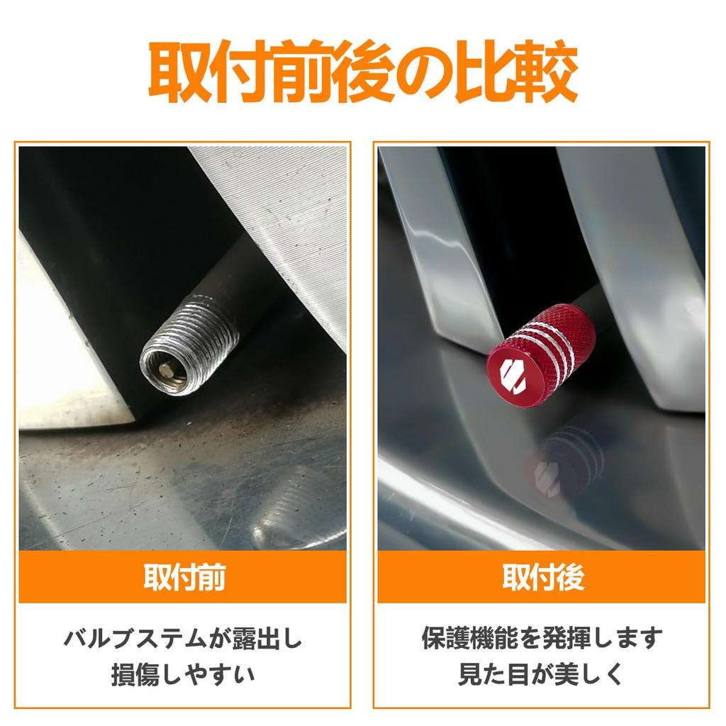 Haoshilianfa Alphard Tire Air Valve Cap for Toyota, Aluminum, Alphard Automotive Dress Up Parts,