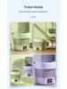 Compact Energy-Saving Automatic Washing Machine with Drain Basket for Underwear & Socks