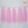 Wedding Party Decoration Color Paper Tassel Garland Bride To Be Birthday Decor Baby Shower Girl Slingers Mermaid Party Supplies