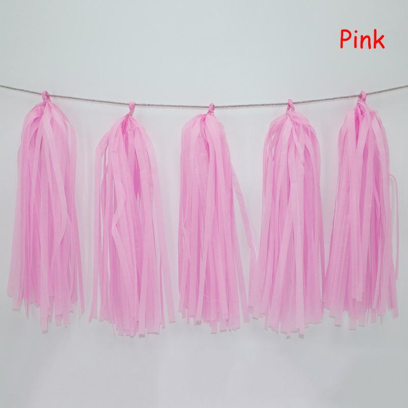 Wedding Party Decoration Color Paper Tassel Garland Bride To Be Birthday Decor Baby Shower Girl Slingers Mermaid Party Supplies