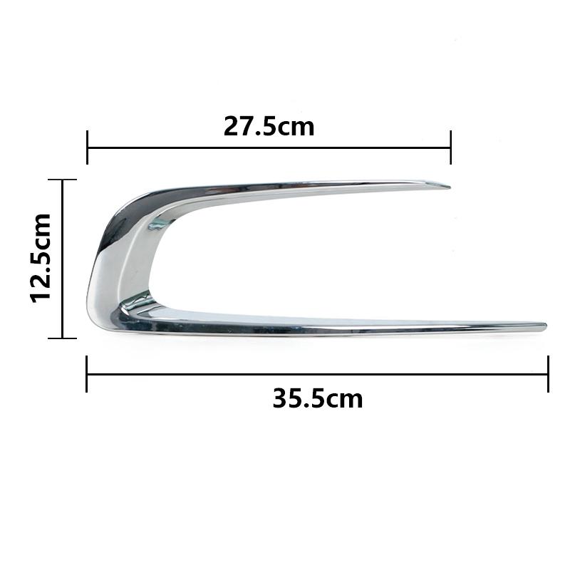 Front Bumper Left Right Fog Light Cover Frame  Fog Lamp Trim Decorative Strips For Peugeot 2008 2014 2015 2016 2017 2018