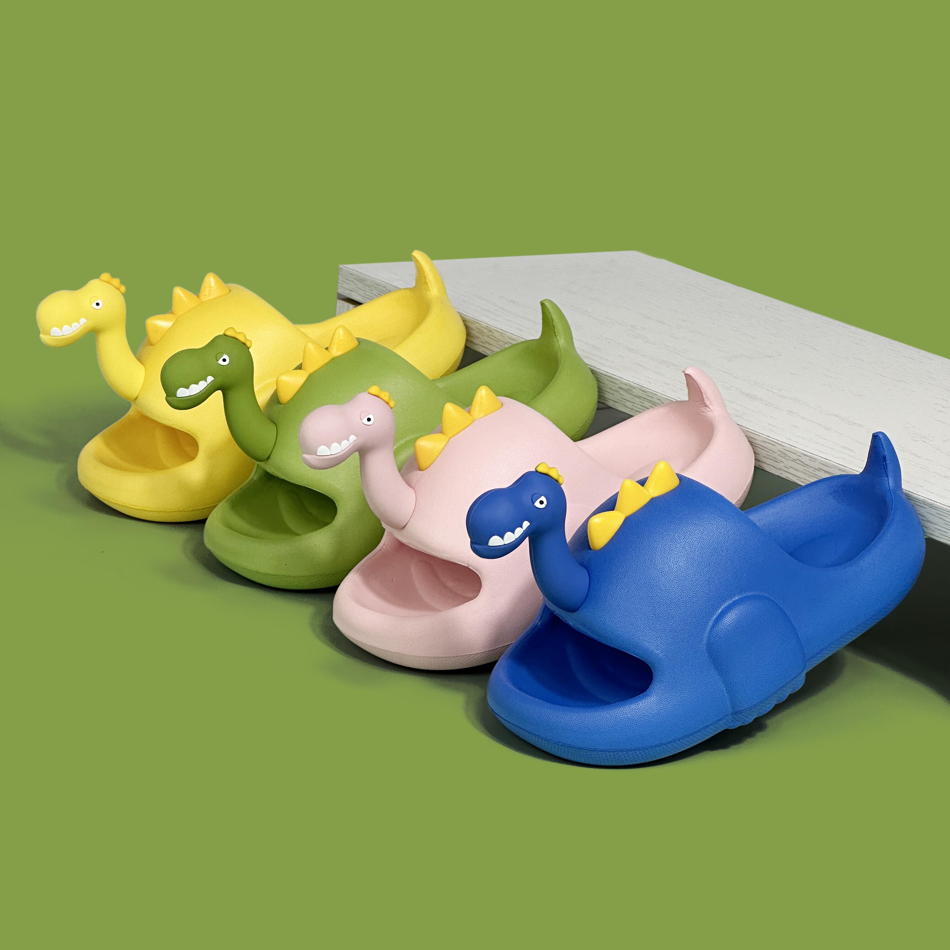 Children Clothing Yulin-001 Boys Dinosaur Children 3D Eva Slippers Girls Indoor Outdoors Bathroom Non-Slip Wear-Resistant Sandals Four Season Cm