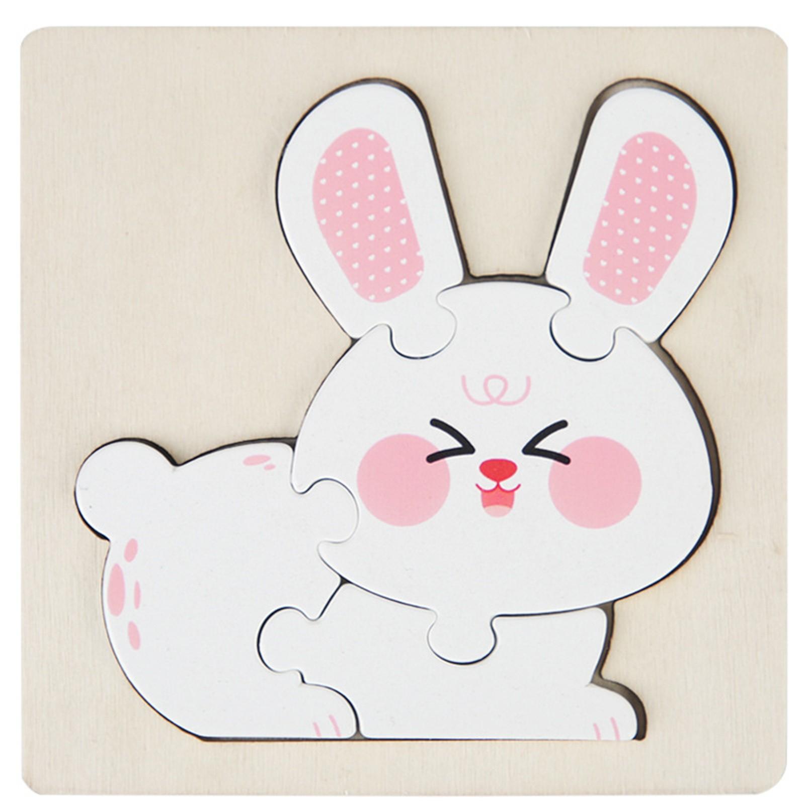 

Высококачественная 3D деревянная головоломка для детей, мультяшное животное, дорожное движение, раннее обучение, познавательная игра, головоломка, игрушки для детей One Size белый