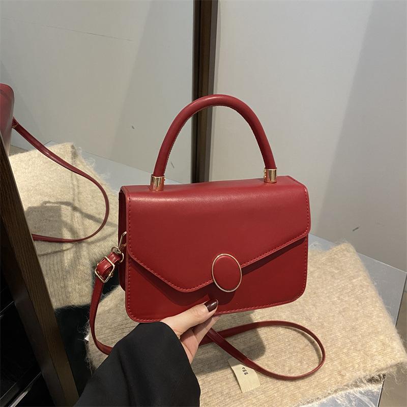Women's Handbag 2025 Winter New Versatile Ins Solid Color Small Square Bag Women's Bag