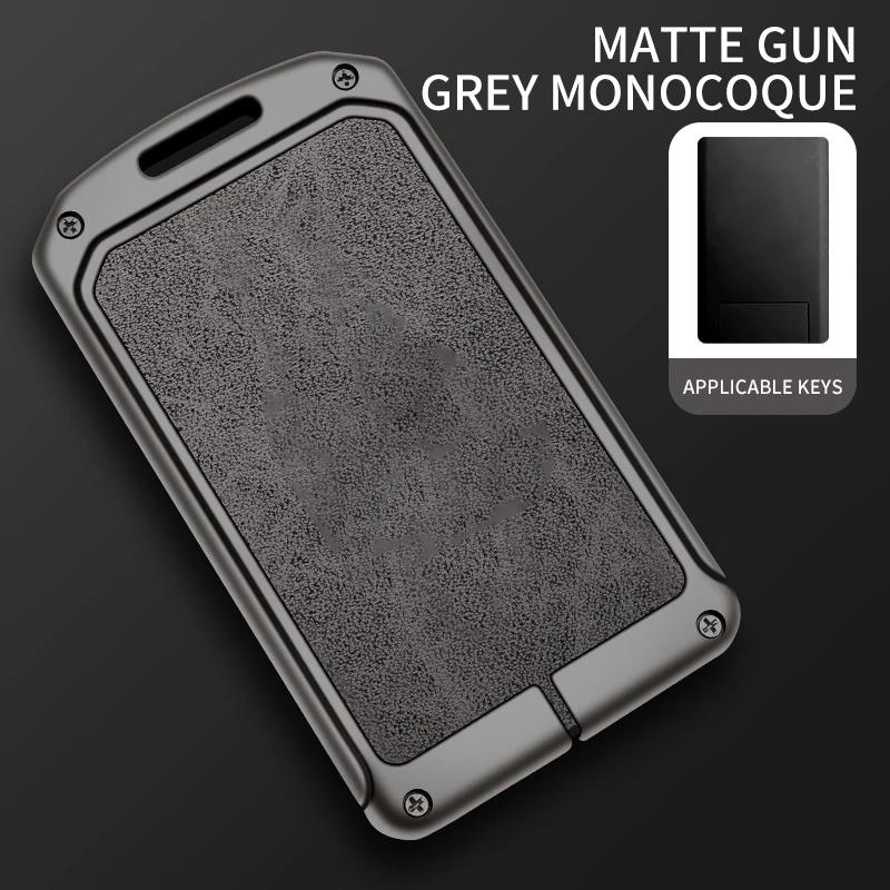Zinc Alloy For Hongqi Hs5 Hs7 H9 Car Key Case Card Cover Magnetic Metal Protector Shell Keychain Keyless Auto Accessories
