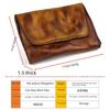 Vintage Vegetable Tanned Cowhide Accordion Card Holder and Simple Driver's License Case
