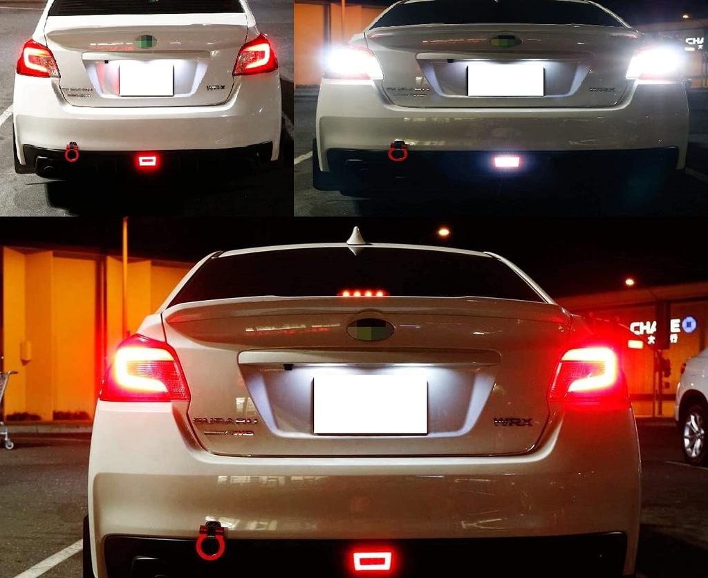 Subaru LED Rear Fog Lamp Kit Backup Reverse Compatible with Subaru Impreza WRX STI XV Crosstrek 3-In-1 (Tail, Brake, Lights) (Smoke Lens)