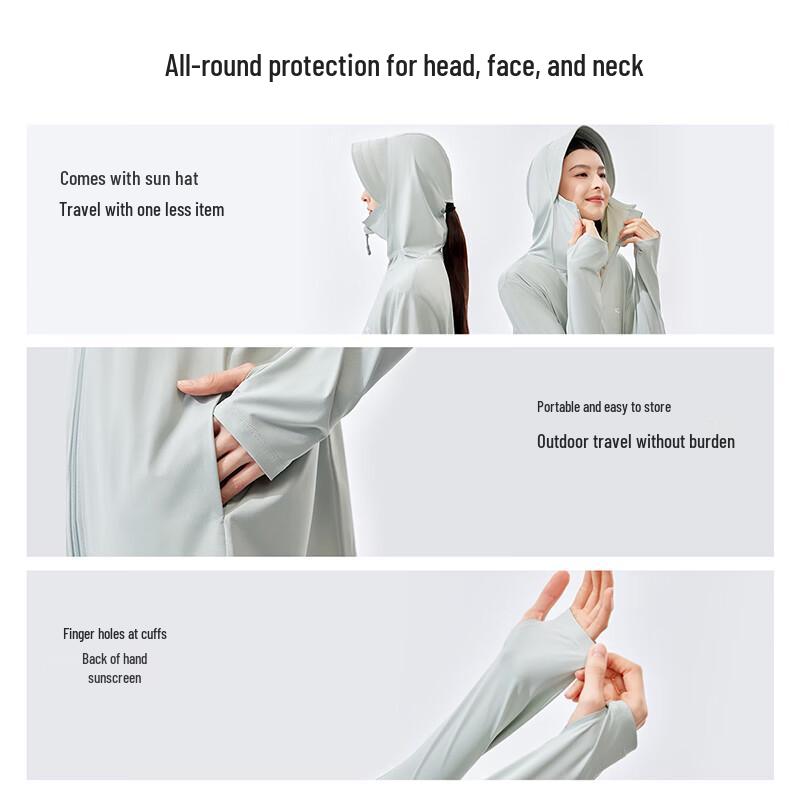 VVC Unisex UPF50+ Cooling Ice Silk Sun Protection Jacket