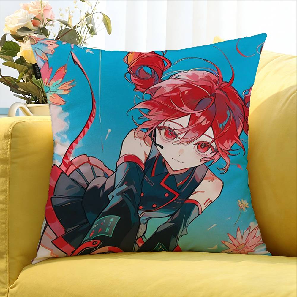Singer K-Kasane Teto Various Sizes Square Pillow Case For Car Home Bedchamber Decor