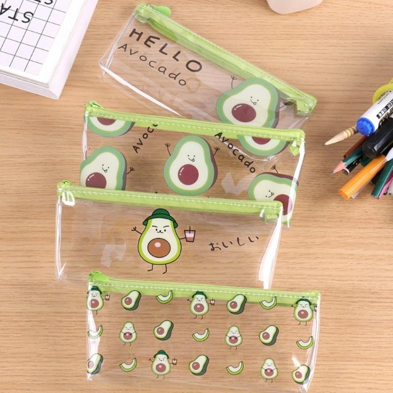 1PC Pencil Case Avocado School Pencil Box Pencilcase Pencil Bag School Supplies Stationery