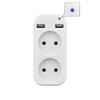 European Power Strip with USB Socket 5V2A - German Standard for Russia, Ukraine, Kazakhstan (P-02)