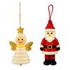 Yousheng DIY Button Christmas Ornament Kit Stacked Colorful Buttons Christmas Snowman/Santa/Angel/Tree Craft Making Set for Holiday Decor