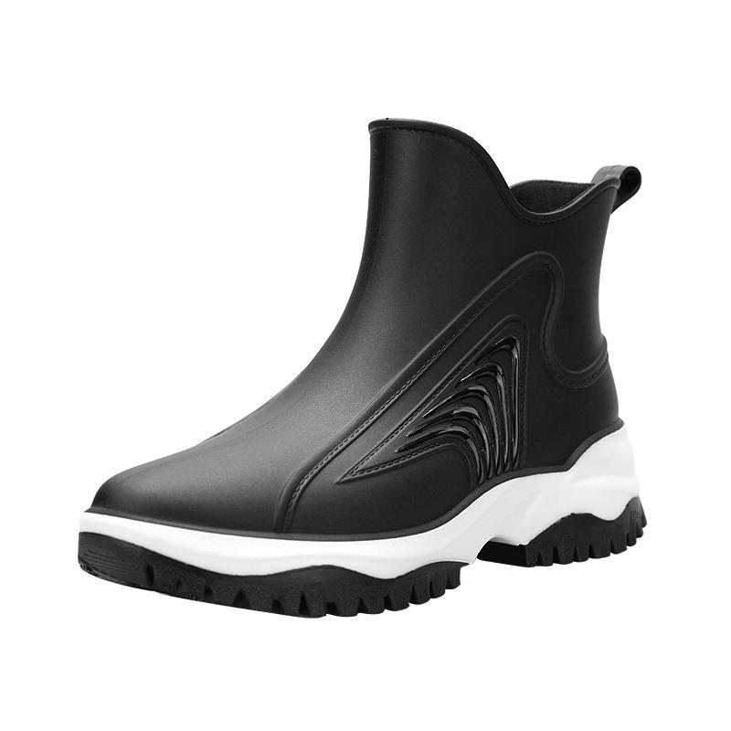 Модные водонепроницаемые короткие бархатные нескользящие сапоги для взрослых 41 — фото 6