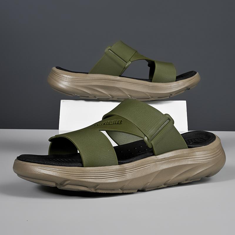 Summer Men's Sandals Outdoor Comfortable Thick Soled Casual Shoes Large Size Lightweight Non Slip Walking Slippers