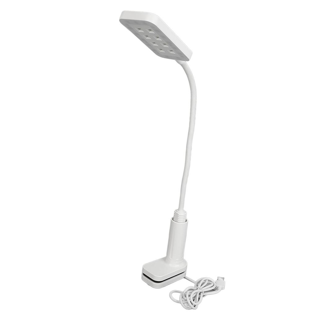 UV LED Nail Lamp with Clamp 2 In 1 Nail Art Desk Lamp USB Charging Soft Lighting Portable Manicure Table Lighting