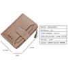 Baellerry Men's Fashion Casual Short Wallet Zipper Coin Purse Multifunctional Pu Leather Notecase Multi-card Slots Billfold Men's Gift