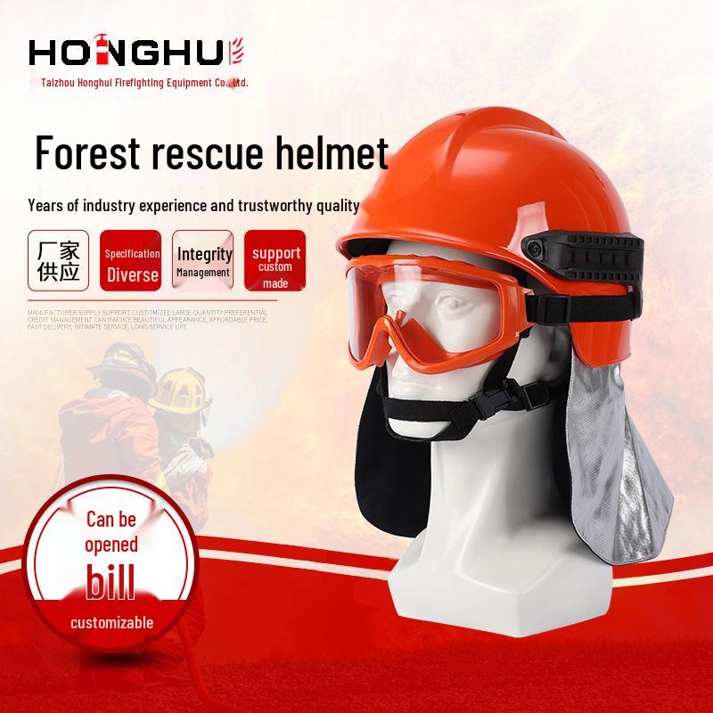 Forest Rescue Firefighter Helmet with Goggles M