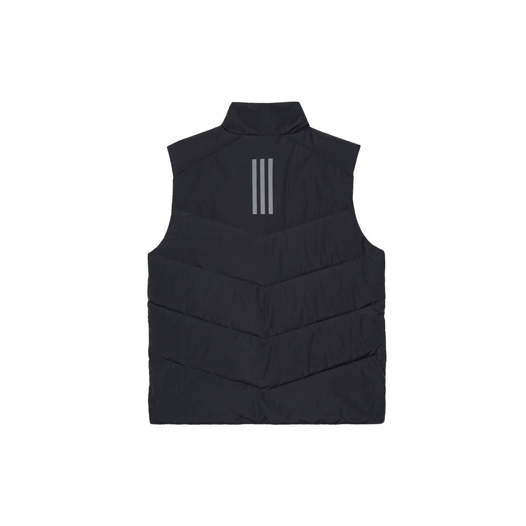 Adidas Essential Solid Stand Collar Zippered Down Vest Men Outerwear Black IS0368