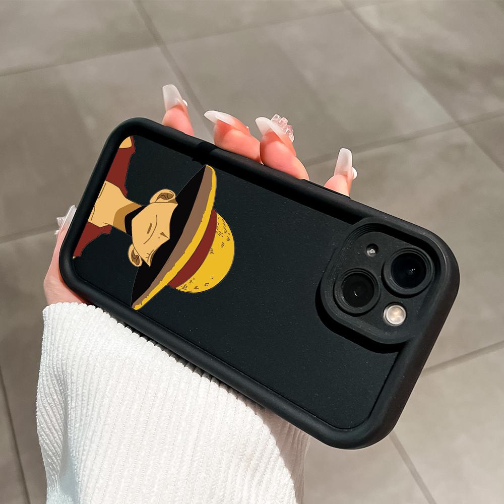 Soft Silicone Square Ladders Cartoon Pattern Full Cover Camera Protection Shockproof Case for iPhone Infinix Tecno Vivo