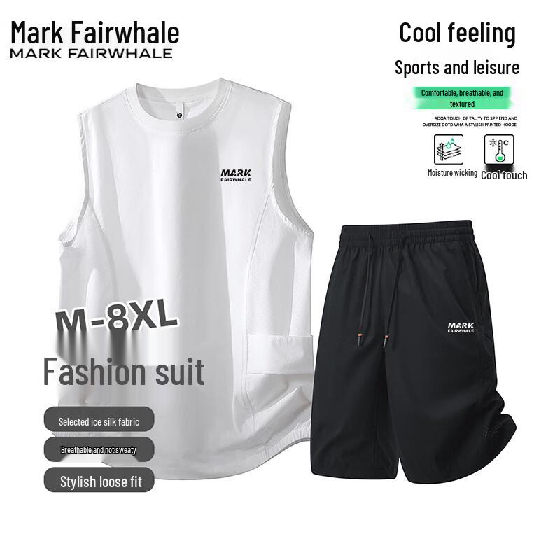 Mark Fairwhale Men's Ice Silk Vest & Shorts Set