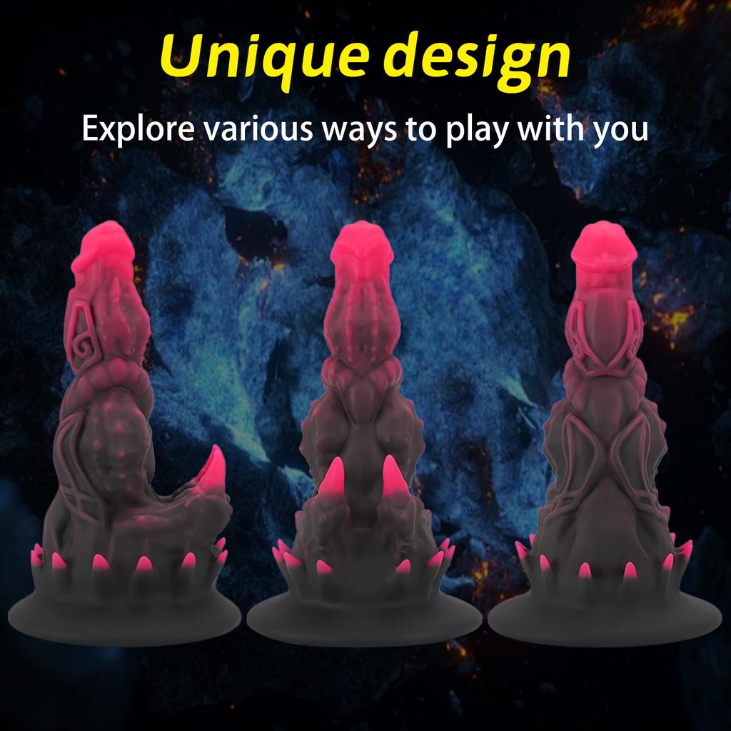 Panlong Special-Shaped Barbed Butt Plug Penis Oversized Female G-Spot Massage Masturbation Device Back Court Expansion SM Sex Toys