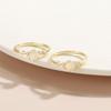 Moonstone Ring Gold Women'S Non-Fading S925 Sterling Silver Inlaid With Natural Opal Ring Niche Design